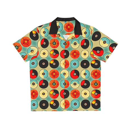 Vinyl Record - Retro Button Up Shirt