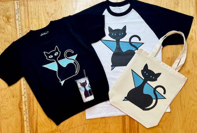 MCM Atomic Bettie Cat Arrow Raglan T-Shirt