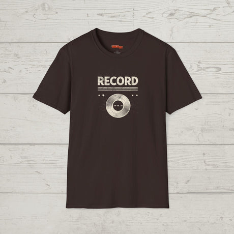 Retro Vinyl Record Graphic - Vintage Inspired Music T-Shirt