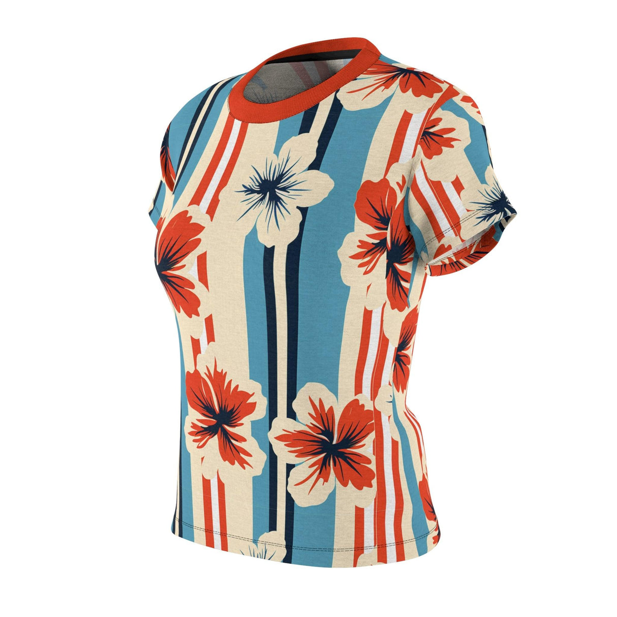 Heaven in Hibiscus - Womens Retro Shirt