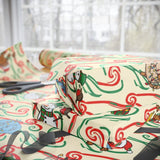 Festive Snowman and Candy Cane Wrapping Paper