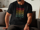 Disco Disco Disco Retro 70s Tee Black