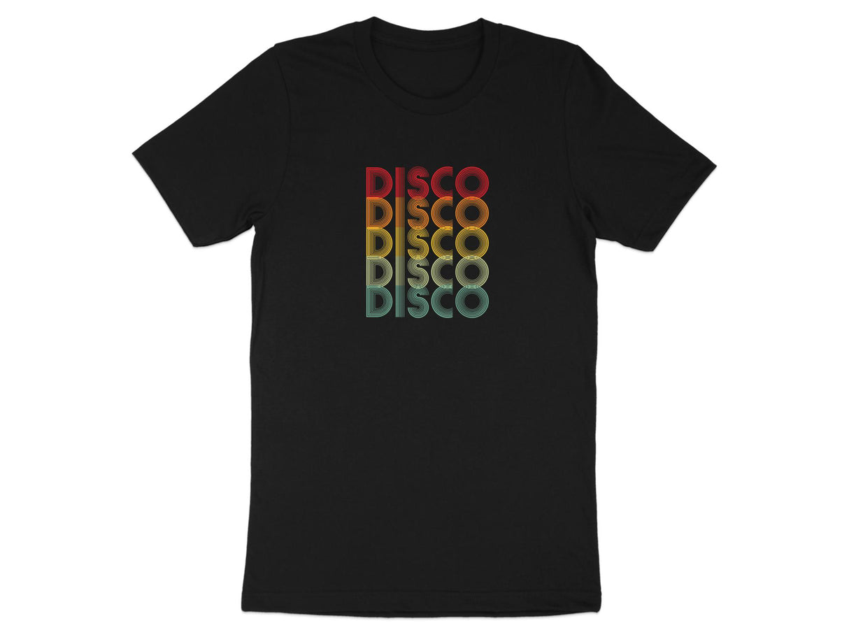 Disco Disco Disco Retro 70s Tee Black 2