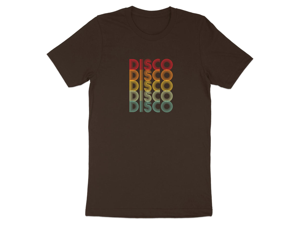 Disco Disco Disco Retro 70s Tee Brown 2