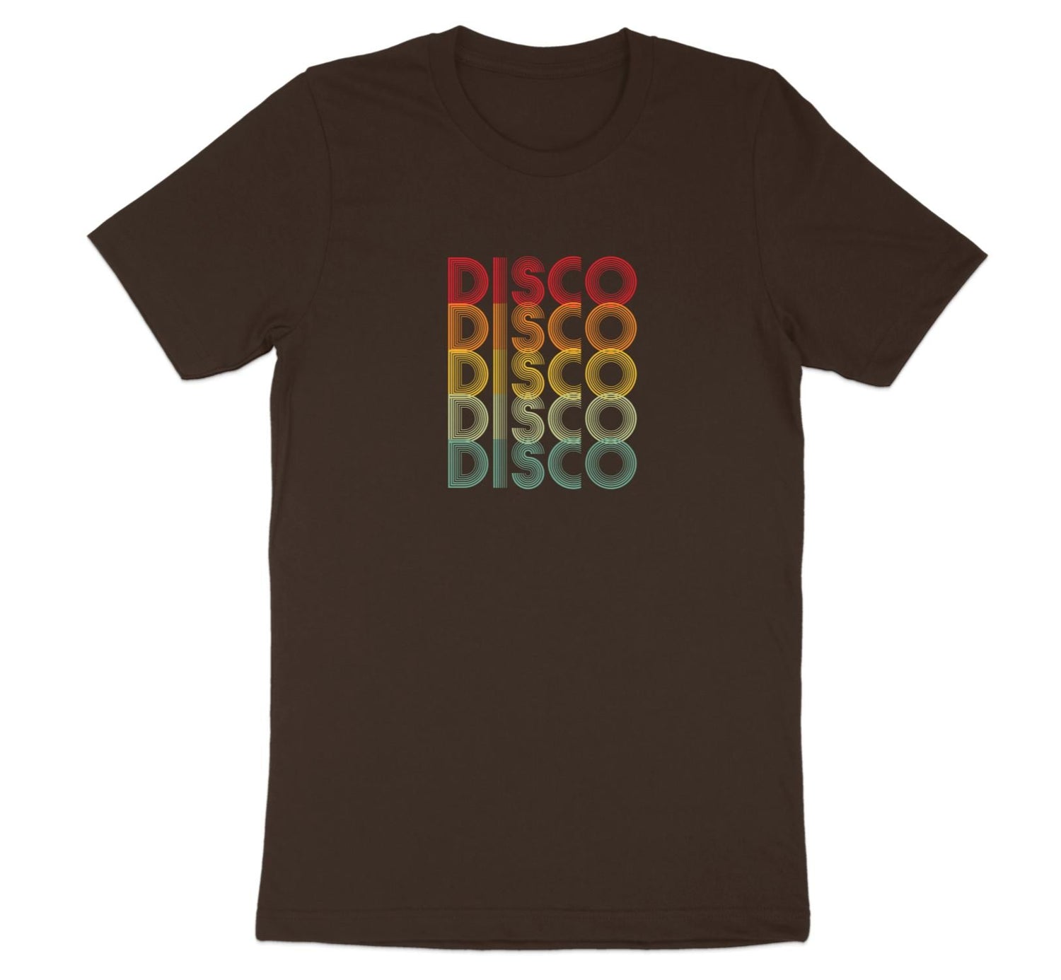 Disco Disco Disco Retro 70s Tee Brown 2