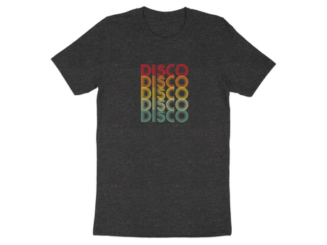 Disco Disco Disco Retro 70s Tee Heather Gray 2