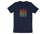 Disco Disco Disco Retro 70s Tee Navy Blue 2