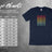 Disco Disco Disco Retro 70s Tee Navy Blue Size Chart