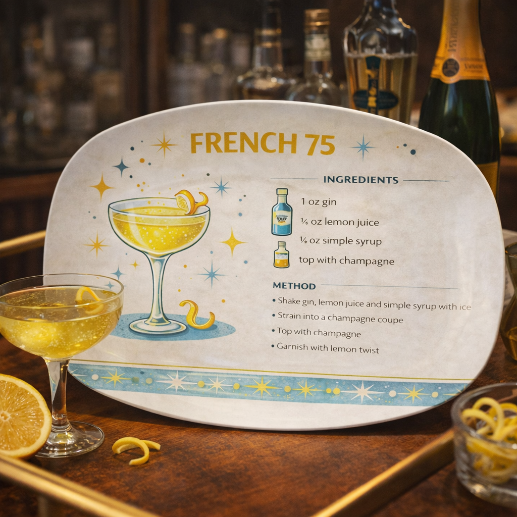 Cocktail Recipe Platters