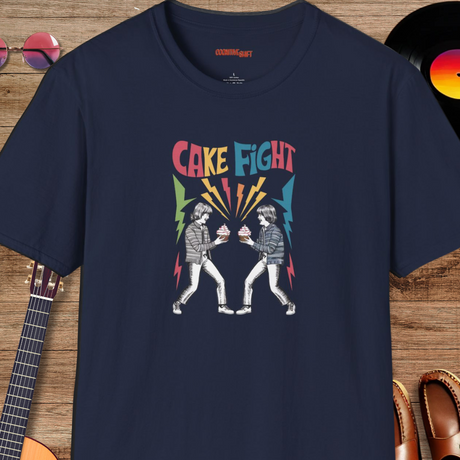 Cake Fight Retro T-Shirt