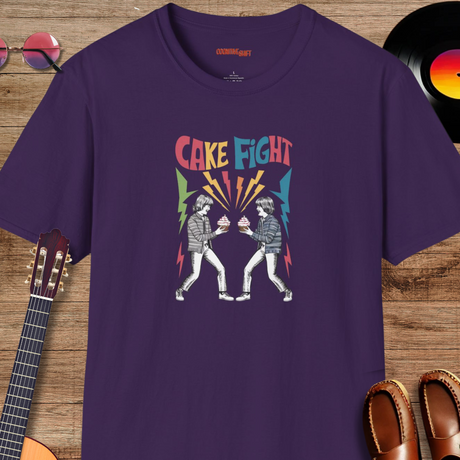 Cake Fight Retro T-Shirt