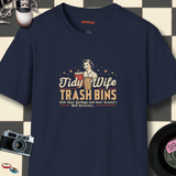 Tidy Wife Trash Bins Retro Graphic T-Shirt