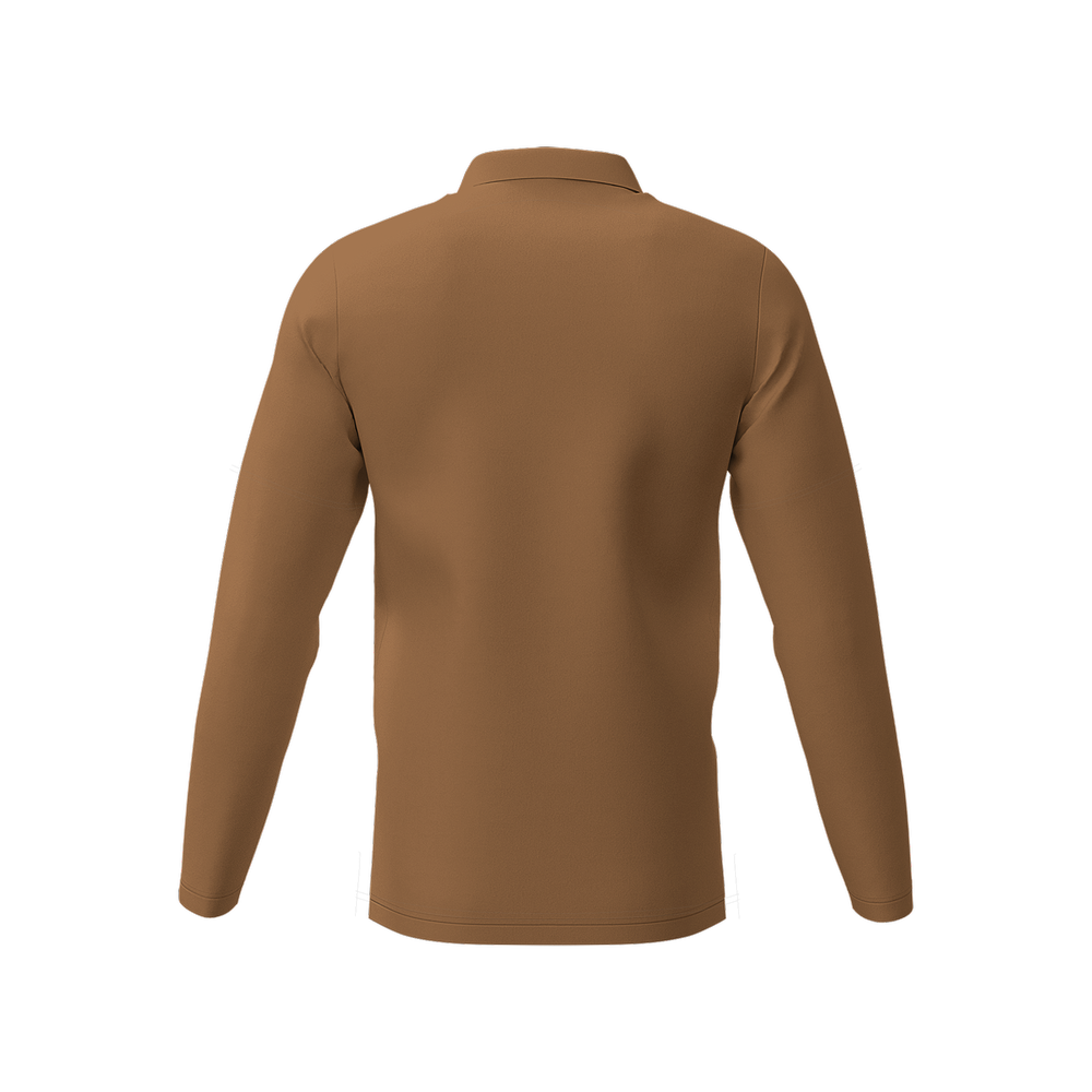 Caramel Sands Long-Sleeve Striped Polo