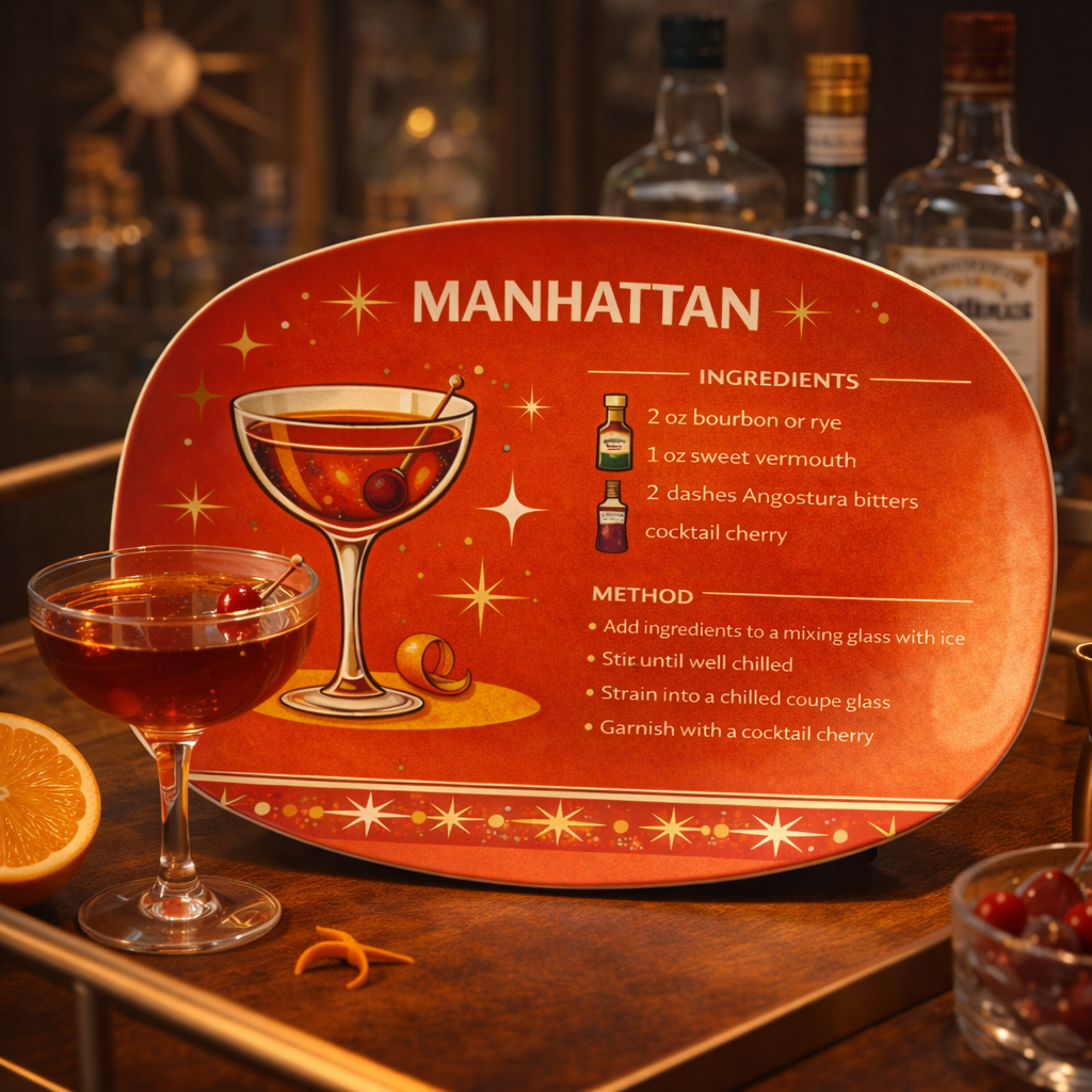 Cocktail Recipe Platters