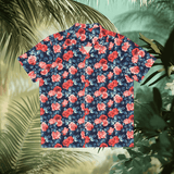 Melted Roses - Retro Button Up Shirt