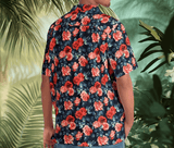 Melted Roses - Retro Button Up Shirt