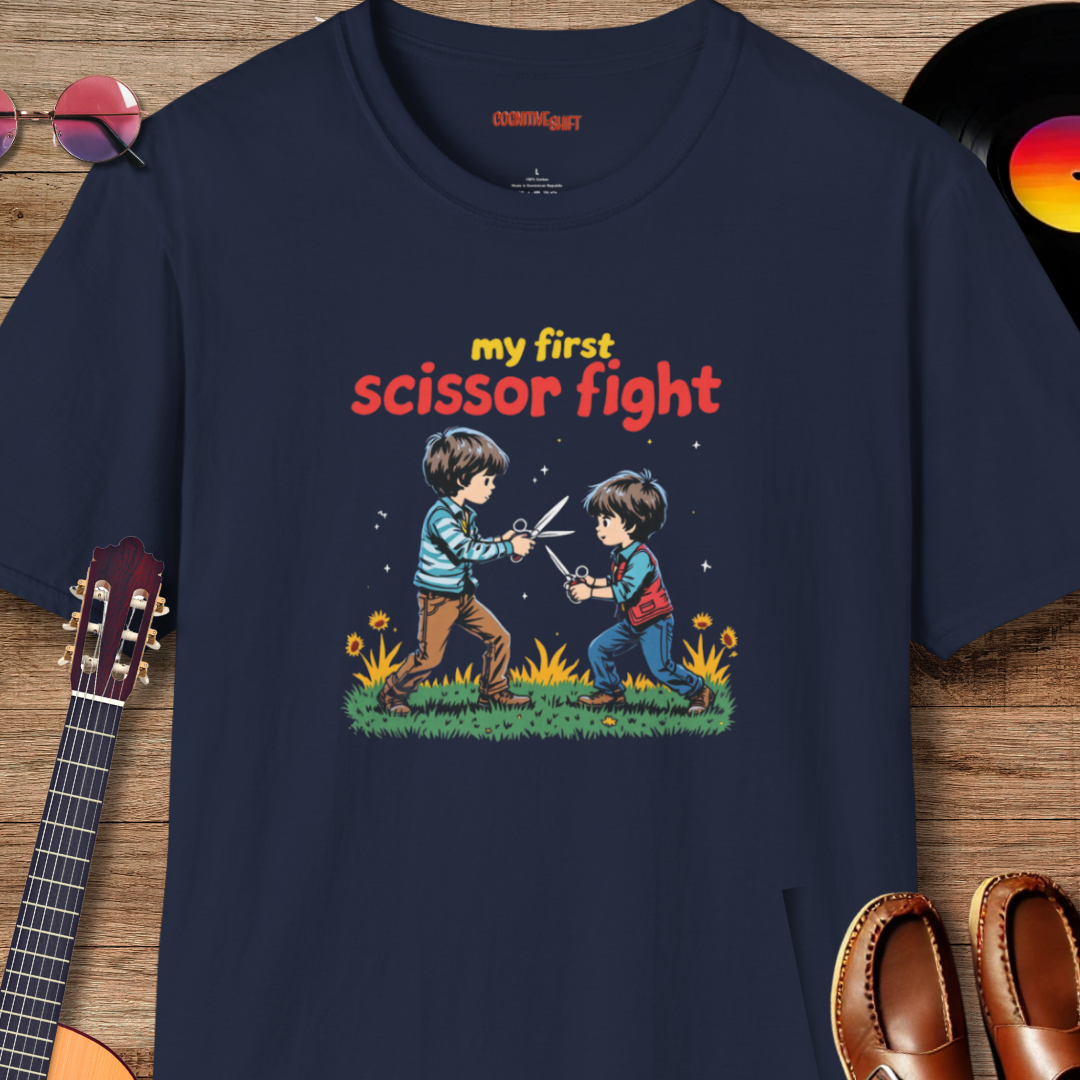 ✂️ "My First Scissor Fight" Retro T-Shirt