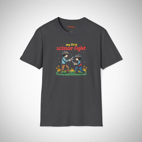 "My First Scissor Fight" Retro T-Shirt ✂️