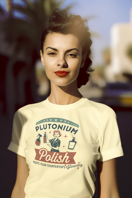 Plutonium Polish Retro Graphic T-Shirt