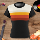 Retro Sunset Colors - Womens Retro Shirt