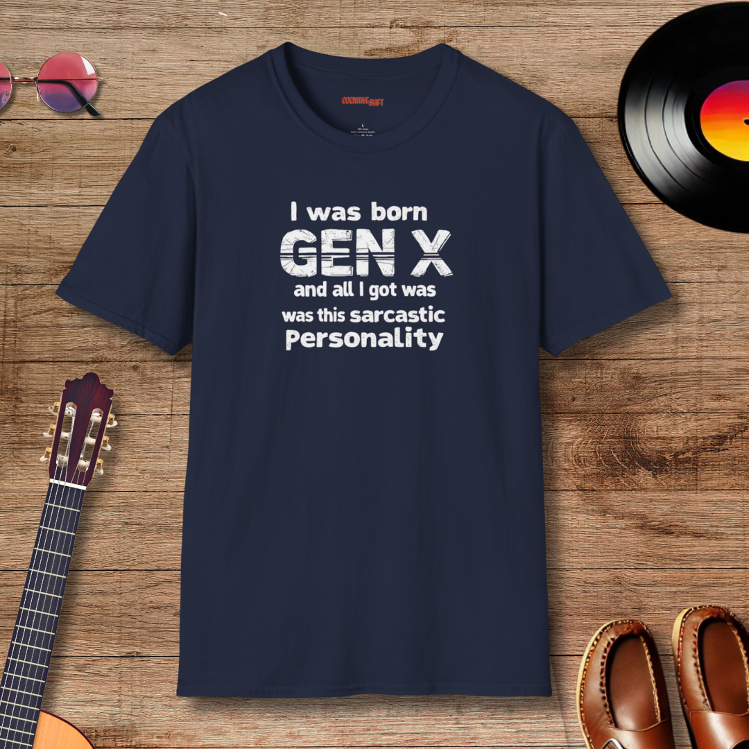 Born Gen X Funny Retro T-Shirt