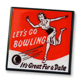 Lets Bowl!  Vintage Bowling Coaster Set