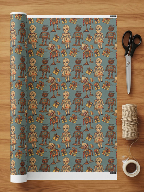 Vintage Style Festive Holiday Wrapping Paper