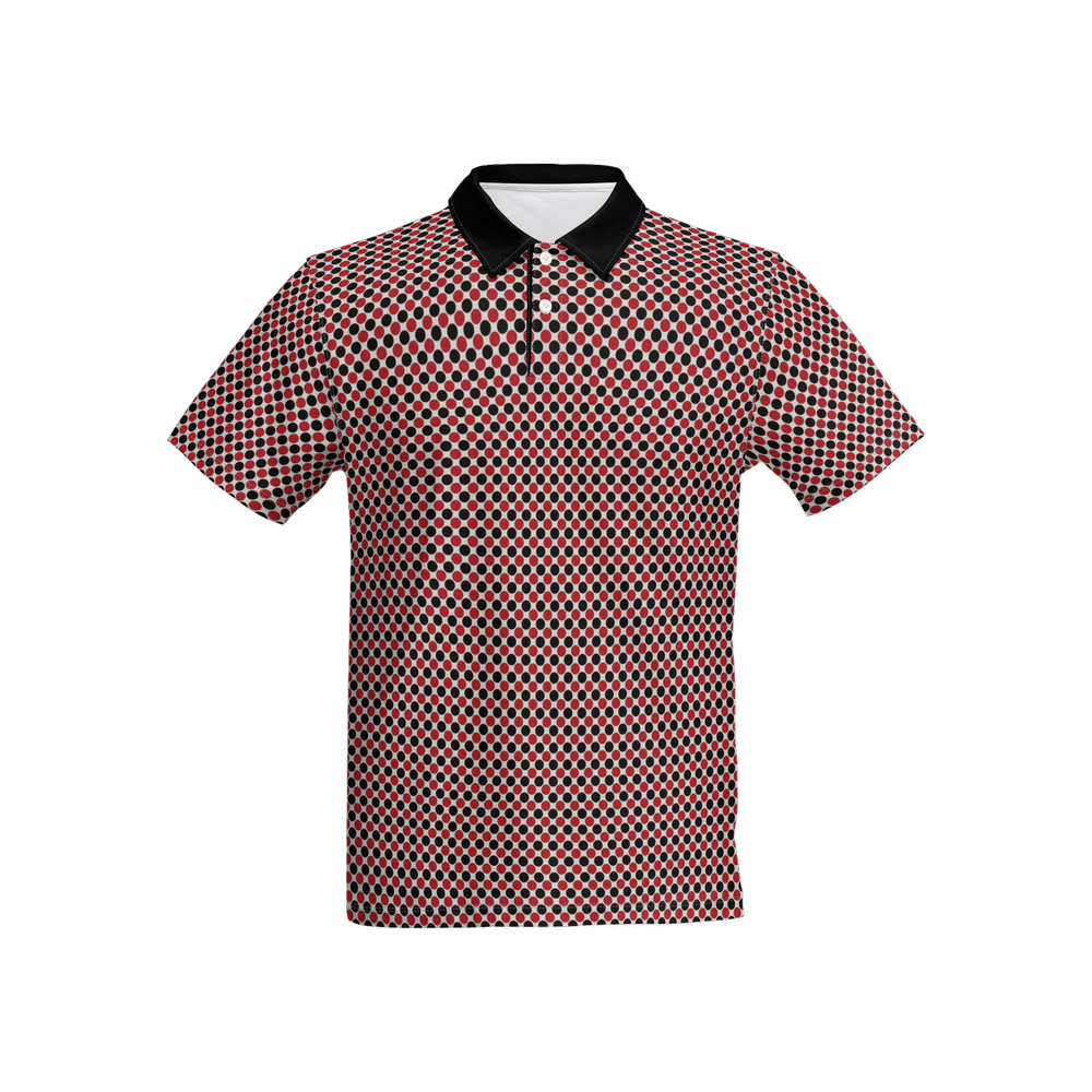 Crimson Dot Slim Fit Polo