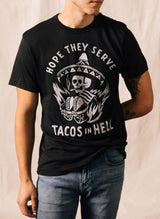 Hope They Serve Tacos in Hell Vintage Western T-Shirt