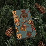 Vintage Robot and Doll Themed Wrapping Paper