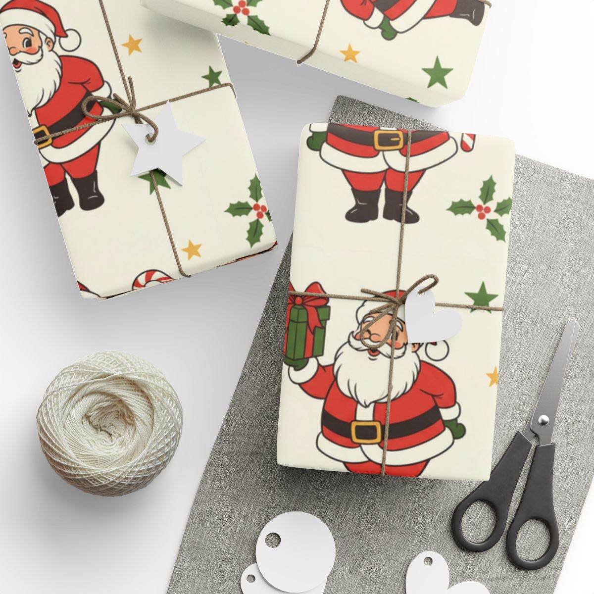 Santa Claus Gift Wrapping Paper for Christmas