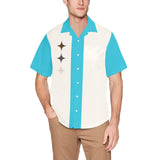 Stars! Blue Atomic - Retro Button Up Shirt