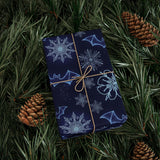 Elegant Patterned Dark Blue Wrapped Gift
