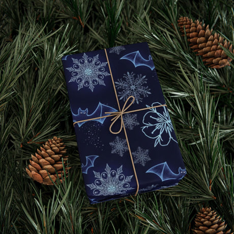Elegant Patterned Dark Blue Wrapped Gift