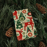 Merry Joy Reindeer Christmas Gift Wrapping Paper