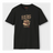 Black t-shirt with 'Cold War Cold Brew Coffee' graphic on a white background