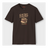 Brown t-shirt with 'Cold War Cold Brew Coffee' graphic on a white background