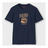 Black t-shirt with 'Cold War Cold Brew Coffee' graphic on a white background