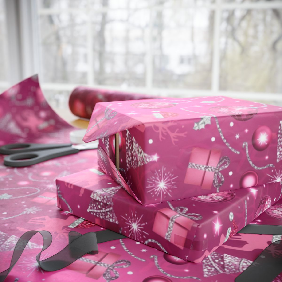 Festive Season Sparkling Gift Wrap Holiday Essentials