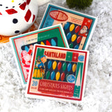 Christmas Lights  Vintage Christmas Coaster Set