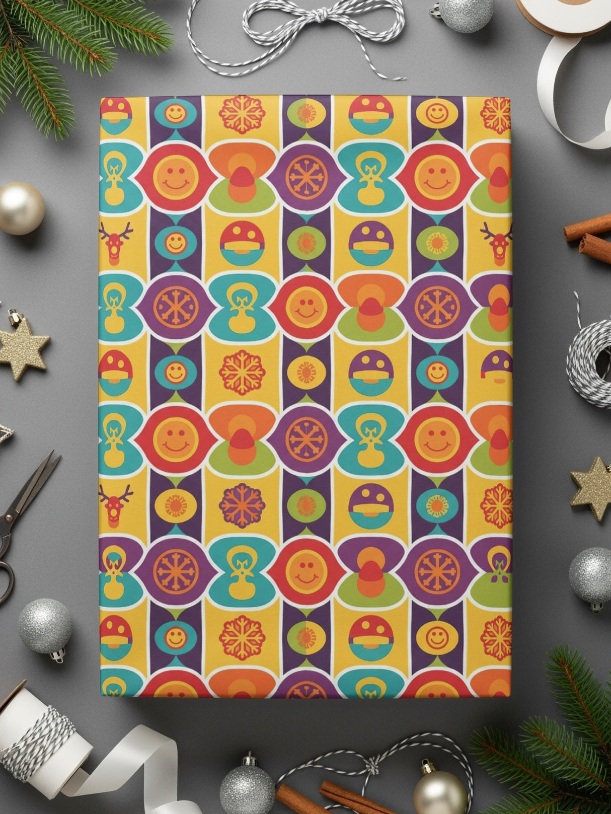 Vibrantly Patterned Gift Wrap Perfect for Any Occasion