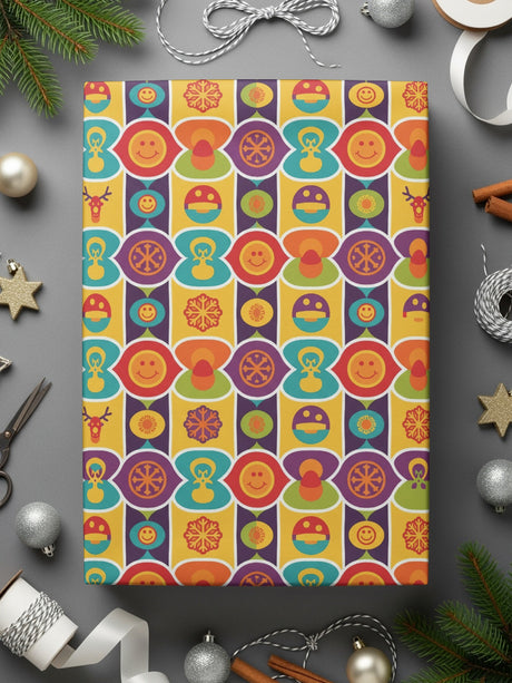 Vibrantly Patterned Gift Wrap Perfect for Any Occasion