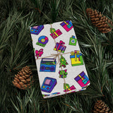 Colorful Holiday Themed Gift Wrapping Paper