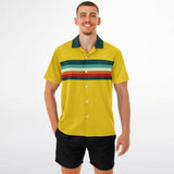 Golden Hour Spread Collar Short Sleeve Button-Down Shirt