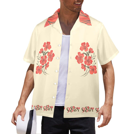 Classic Vintage Floral - Retro Button Up Shirt