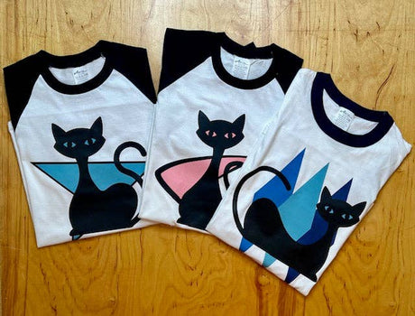 MCM Atomic Bettie Cat Arrow Raglan T-Shirt