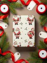 Festive Santa Claus Wrapping Paper Christmas Gift Wrap