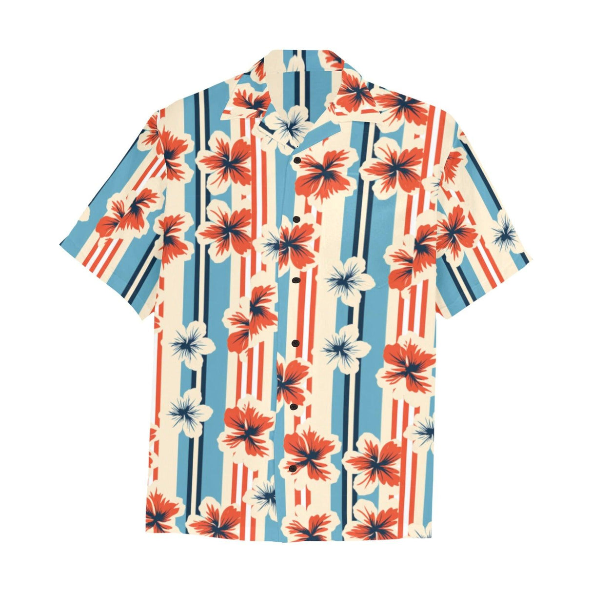 Heaven in Hibiscus - Retro Button Up Shirt