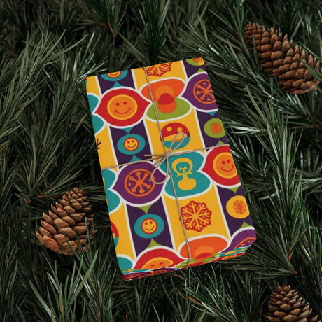Vibrant Holiday Design Wrapping Paper for Festive Gifts