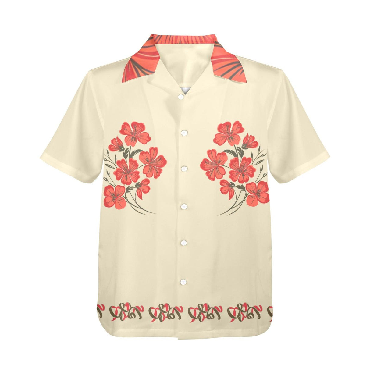 Classic Vintage Floral - Retro Button Up Shirt